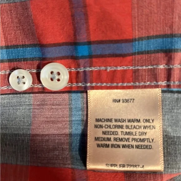 The Foundry Supply Co Button Down Shirt, Mens 3XL - Picture 5 of 5